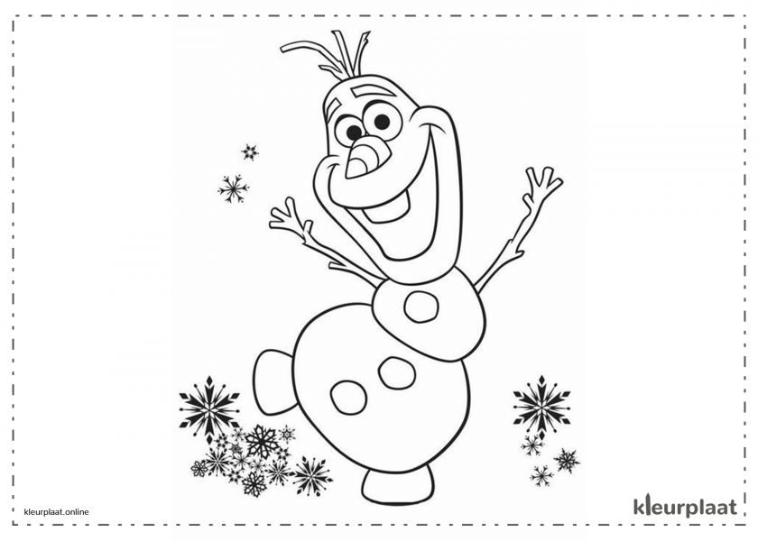 Sneeuwpop Olaf van Frozen